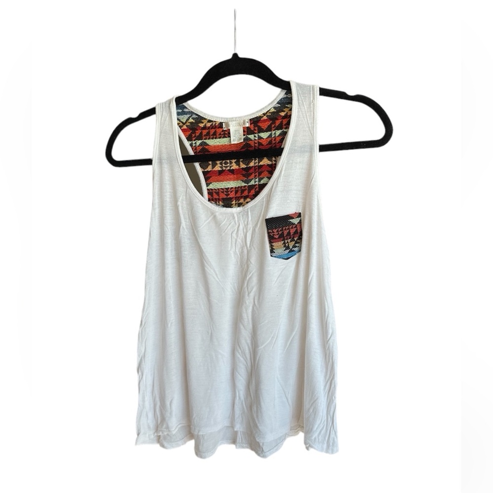 Bozzolo Tribal Print Racerback Tank Top - Size Small